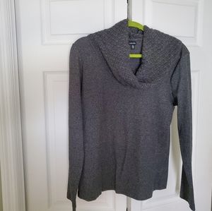 Charcoal cowl neck sweater